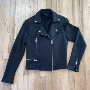All Saints women’s cropped motorcycle jacket